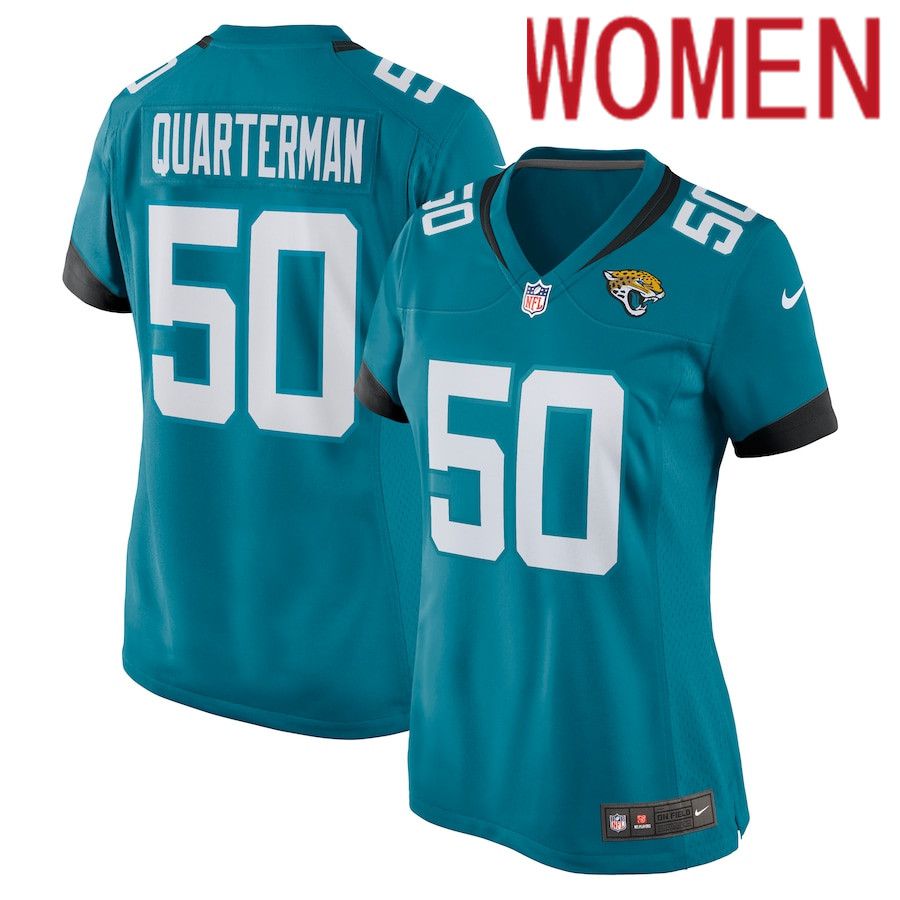 Women Jacksonville Jaguars #50 Shaquille Quarterman Nike Green Nike Game NFL Jersey